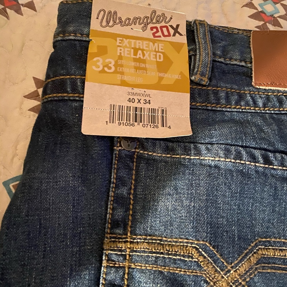 Men's Wrangler 20X Extreme Relaxed New 40 x 34